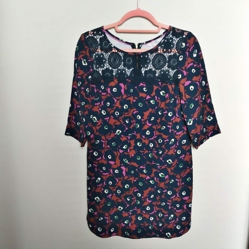 Boden Jessa Tunic Floral Print Dress Size 2